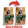 Monge BWild Grain Free Salmone e Piselli Adult per Cani - 2.5 Kg, 2 pezzi