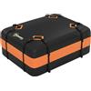 Outsunny Portabagagli da Tetto Impermeabile, 425 Litri, Arancione | Aosom Italy