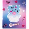 Colourbook Raccoglitore ad Anelli A4 Coccolotti Love&Tell - Formato 24x32 cm, 4 Anelli in Metallo a Scatto, Copertina Rigida in Cartone, Licenza Ufficiale, Love Azzurro
