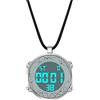 JewelryWe orologio da tasca uomo donna orologio al quarzo digitale 30 m impermeabile data settimana calendario sveglia orologio sportivo con collana in pelle orologio a catena regalo