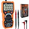 echo ENG Multimetro Digitale Professionale 6000 Conti TRUE RMS - Tester Elettrico Mini con Termometro, Voltmetro, Amperometro, Ohmmetro - Misura Tensione AC/DC fino a 600V - CAT IV/III - echoENG SM 53 DM19