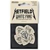 JIM DUNLOP - PVPPH122 Hetfield's White Fang Custom Flow Variety Pack; Plettri per Chitarra; Pack da 6 Plettri; Grip Sagomato; Precisione e Controllo; Signature James Hetfield