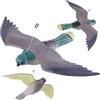 Kadax Professional Bird Vite in plastica, torre artificiale Falke, difesa degli uccelli, difesa dei piccioni, paura dei piccioni, controllo dei parassiti naturali (1 pezzo)