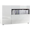 Web Convenienza Mobile Ingresso Moderno - Made in Italy - Collezione Nice - Mobiletto Contenitore con Struttura Bianca per Soggiorno (Bianco)