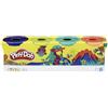Play-Doh Hasbro Set di 4 Plastilina per Bambini e Bambine, Regalo di Compleanno, Giocattoli Fantasiosi e Creativi, Colore Blu Scuro, Verde Lime, Turchese e Arancione, E4867ES0