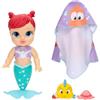 Disney Bambola Ariel Principessa Disney per il bagnetto, 30 cm / 12, Jakks Pacific, cambia colore ad attivazione d'acqua, include spruzzini d'acqua a forma di platessa e medusa, asciugamano Sebastian