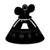 Alessi Kitchen Timer Contaminuti Nero- Timer da Cucina Meccanico Pratico e Preciso