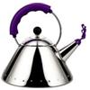 Alessi Bollitore 200 Cl in Acciaio D 22 Cm - con Manico e Fischietto in PA Viola