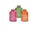 Ad Trend Vaso in Vetro Miles D 6 Cm H 10 Cm - 3 Colori Assortiti Ideale per Cerimonie ed Eventi 1 Pz