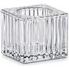 Ad Trend Portacandela in Vetro 4 x 4 Cm H 4 Cm - Ideale Bomboniera ed Eventi