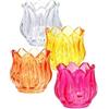 Ad Trend Portacandela T-Light in Vetro D 7,5 Cm H 7 Cm - 4 Colori Assortiti Ideale Bomboniera 1 Pz