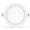 Aigostar Faretto Led slim da incasso 18W Rotondo Cornice bianca Apertura 100 gradi Bianco caldo 3000K Aigostar