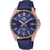 Casio Edifice - Orologio Da Polso Da Uomo Al Quarzo Casual Bracciale E Cassa In Acciaio Inox Di Colore Blu Quadrante Analogico Blu - EFV-150CL-2AVUEF