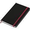 Pigna PdiPigna, Taccuino Notebook Nero Oriente, 13x21 cm, 144 Pagine, con Segnalibro Colorato, Carta Riciclata, 80 g/m² FSC, interno 1R, righe, copertina olandese