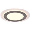 Trio Leuchten Trio Morgan 641519207 - Plafoniera a LED, in metallo bianco opaco, acrilico, con LED, 46 Watt, telecomando