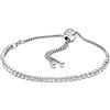 PANDORA Timeless Bracciale in argento Sterling rodiato con zirconia cubica trasparente, 2