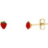 LUXURY MILANO Orecchini bimba in oro con fragole