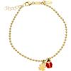 LUXURY MILANO Bracciale bimbo con coccinella in oro giallo