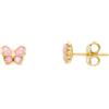 LUXURY MILANO Orecchini bimbo in oro giallo 18 kt e smalto