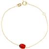LUXURY MILANO Bracciale bimbo in oro giallo coccinella