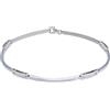 LUXURY MILANO Bracciale rigido da uomo in oro bianco