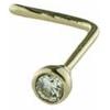 LUXURY MILANO Piercing in oro giallo con zircone
