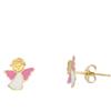LUXURY MILANO Orecchini bimba in oro con angioletto