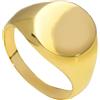 LUXURY MILANO Anello chevalier in oro giallo