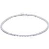 LUXURY MILANO Bracciale tennis in oro bianco