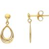 LUXURY MILANO Orecchini pendenti design in oro giallo