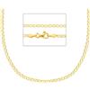 LUXURY MILANO Collana grumetta in oro giallo