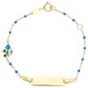 LUXURY MILANO Bracciale bimbo in oro giallo e smalto 9 kt
