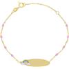 LUXURY MILANO Bracciale bimbo in oro giallo e smalto 9 kt