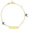 LUXURY MILANO Bracciale bimbo in oro giallo e smalto 9 kt