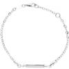 LUXURY MILANO Bracciale bimbo in oro bianco 18 kt