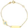 LUXURY MILANO Bracciale bimbo oro giallo e smalto 18 kt