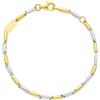 LUXURY MILANO Bracciale bimbo in oro giallo e bianco 18 kt