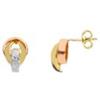 LUXURY MILANO Orecchini da donna in oro tre colori 18 kt