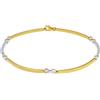LUXURY MILANO Bracciale uomo in oro giallo e bianco 18 kt