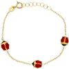 LUXURY MILANO Bracciale bimbo in oro giallo e smalto 18 kt