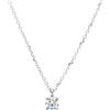 LUXURY MILANO Collana punto luce in oro bianco con zircone