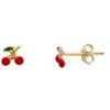 LUXURY MILANO Orecchini bimbo in oro 18 kt e smalto