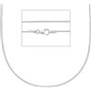 LUXURY MILANO Collana da donna in oro bianco 18 kt