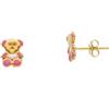 LUXURY MILANO Orecchini bimbo in oro 18 kt e smalto