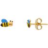 LUXURY MILANO Orecchini bimbo in oro 18 kt e smalto