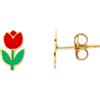 LUXURY MILANO Orecchini da donna in oro 18 kt e smalto