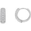 LUXURY MILANO Orecchini da donna in oro bianco 18 kt
