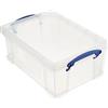 Really Useful Box Really Useful - Contenitore portaoggetti impilabile, 9 litri, 395 x 255 x 155 mm, colore: Trasparente