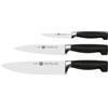 Zwilling 35290-003 Set di coltelli a quattro stelle, 3 pezzi, temprato a ghiaccio, acciaio inox