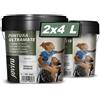 JOVIRA PINTURAS Pittura Ultramatte. 8L Esterni/interni, lavabile, super coprente e opaco, bianco. (2x4 Litri, Bianco) D-1-2
